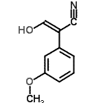 CAS#: 656829-44-6, (2E)-3-Hydroxy-2-(3-methoxyphenyl)acrylonitrile