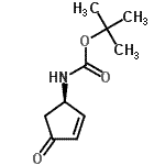CAS#: 657397-01-8, 2-Methyl-2-propanyl [(1R)-4-oxo-2-cyclopenten-1-yl]carbamate