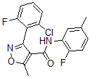CAS#: 6574-83-0, 3-(2-Chloro-6-fluoro-phenyl)-N-(2-fluoro-5-methyl-phenyl)-5-methyl-oxazole-4-carboxamide