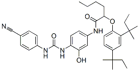 CAS#: 65749-35-1, 2-[2,4-Bis(1,1-Dimethylpropyl)Phenoxy]-N-[4-[[[(4-Cyanophenyl)Amino]Carbonyl]Amino]-3-Hydroxyphenyl]Hexanamide