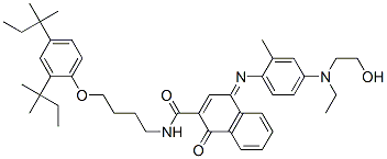 CAS#: 65749-36-2, N-[4-[2,4-Bis(1,1-Dimethylpropyl)Phenoxy]Butyl]-4-[[4-[Ethyl(2-Hydroxyethyl)Amino]-2-Methylphenyl]Imino]-1,4-Dihydro-1-Oxonaphthalene-2-Carboxamide