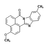 CAS#: 65777-18-6, 3-Methoxy-10-methyl-7H-benzimidazo[2,1-a]benzo[de]isoquinolin-7-one