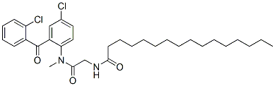 CAS#: 65808-72-2, N-[[[4-Chloro-2-(2-Chlorobenzoyl)Phenyl]-Methyl-Carbamoyl]Methyl]Hexadecanamide