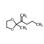 CAS#: 65818-23-7, 2-Methyl-2-(1-penten-2-yl)-1,3-dioxolane