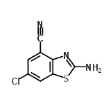 CAS#: 65948-26-7, 2-Amino-6-chloro-1,3-benzothiazole-4-carbonitrile
