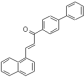 CAS 登录号：65962-35-8， (2E)-1-(4-联苯基)-3-(1-萘基)-2-丙烯-1-酮