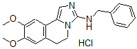 CAS#: 65988-73-0, N-Benzyl-8,9-dimethoxy-5,6-dihydroimidazo[5,1-a]isoquinolin-3-amine hydrochloride