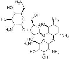 CAS 登录号：66-86-4， 5-氨基-2-(氨基甲基)-6-[5-[3,5-二氨基-2-[3-氨基-6-(氨基甲基)-4,5-二羟基-四氢吡喃-2-基]氧基-6-羟基-环己基]氧基-4-羟基-2-(羟基甲基)四氢呋喃-3-基]氧基-四氢吡喃-3,4-二醇