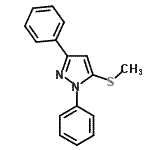 CAS#: 66040-87-7, 5-(Methylsulfanyl)-1,3-diphenyl-1H-pyrazole