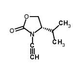 CAS 登录号：660866-52-4， (4S)-3-乙炔基-4-异丙基-1,3-恶唑烷-2-酮