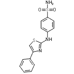 CAS#: 66121-82-2, 4-[(4-Phenyl-1,3-thiazol-2-yl)amino]benzenesulfonamide