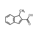 CAS 登录号：66130-41-4， 1-甲基-1H-茚-2-羧酸