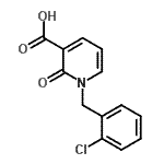 CAS 登录号：66158-19-8， 1-(2-氯苄基)-2-氧代-1,2-二氢-3-吡啶羧酸