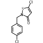 CAS 登录号：66159-95-3， 5-氯-2-(4-氯苄基)-1,2-噻唑-3(2H)-酮