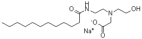 CAS 登录号：66161-62-4， N-(2-羟基乙基)-N-[2-[(1-氧代十二烷基)氨基]乙基]-甘氨酸钠(1:1)