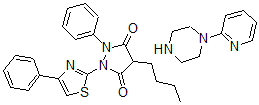 CAS#: 66181-60-0, 4-Butyl-1-Phenyl-2-(4-Phenyl-1,3-Thiazol-2-Yl)Pyrazolidine-3,5-Dione, 1-Pyridin-2-Ylpiperazine