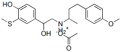 CAS#: 66264-73-1, [4,beta-Dihydroxy-3-(Methylthio)Phenethyl][1-Methyl-3-(4-Methoxyphenyl)Propyl]Ammonium Acetate