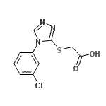 CAS#: 66297-69-6, {[4-(3-Chlorophenyl)-4H-1,2,4-triazol-3-yl]sulfanyl}acetic acid