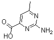 CAS 登录号：6630-66-6， 2-氨基-6-甲基-4-嘧啶羧酸