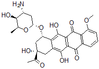 CAS 登录号：66322-65-4， 3'-表柔红霉素