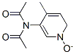 CAS 登录号：6635-93-4， N-乙酰基-N-(4-甲基-1-氧代-吡啶-3-基)乙酰胺