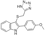 CAS#: 66355-01-9, 2-(4-Methoxyphenyl)-3-[(1H-Tetrazol-5-Yl)Methylthio]-1H-Indole