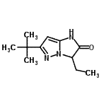 CAS#: 663616-18-0, 3-Ethyl-6-(2-methyl-2-propanyl)-1H-imidazo[1,2-b]pyrazol-2(3H)-one