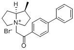 CAS#: 66393-10-0, (1S-(1-alpha,7a-beta))-Hexahydro-4-(2-(1,1'-biphenyl)-4-yl-2-oxoethyl)-1-methyl-1H-Pyrrolizinium bromide