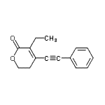 CAS#: 663957-66-2, 3-Ethyl-4-(phenylethynyl)-5,6-dihydro-2H-pyran-2-one