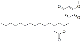 CAS 登录号：66398-68-3， 2-(2-乙酰氧基十五烷基)-6-甲氧基-1,4-苯醌