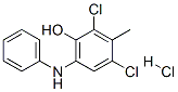 CAS 登录号：6640-28-4， 2,4-二氯-6-(苯基氨基)甲基-苯酚盐酸盐