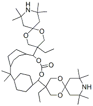CAS#: 66407-58-7, Isopropylidenedicyclohexane-4,1-Diylbis[(3-Ethyl-8,8,10,10-Tetramethyl-1,5-Dioxa-9-Azaspiro[5.5]Undec-3-Yl)Methyl] Carbonate