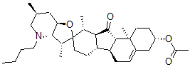 CAS#: 66409-97-0, N-Butyl-12-beta,13-alpha-dihydrojervine, 3-acetate