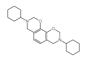 CAS#: 6641-21-0, 3,8-Dicyclohexyl-2,4,7,9-tetrahydro-[1,3]oxazino[5,6-h][1,3]benzoxazine