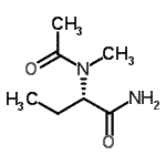 CAS 登录号：664304-78-3， (2S)-2-[乙酰基(甲基)氨基]丁酰胺