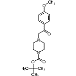 CAS#: 664362-19-0, 2-Methyl-2-propanyl 4-[2-(4-methoxyphenyl)-2-oxoethyl]-1-piperazinecarboxylate