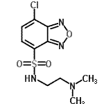 CAS#: 664985-43-7, 7-Chloro-N-[2-(dimethylamino)ethyl]-2,1,3-benzoxadiazole-4-sulfonamide