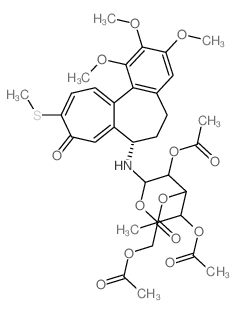 CAS#: 66568-83-0, (S)-6,7-Dihydro-1,2,3-Trimethoxy-10-(Methylthio)-7-(2-O,3-O,4-O,6-O-Tetraacetyl-beta-D-Glucopyranosylamino)Benzo[a]Heptalen-9(5H)-One