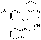CAS 登录号：66595-89-9， 1,1'-[(4-甲氧基苯基)亚甲基]二(2-萘酚)