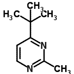 CAS#: 66621-93-0, 2-Methyl-4-(2-methyl-2-propanyl)pyrimidine