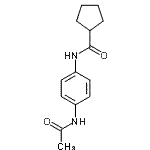 CAS 登录号：666213-20-3， N-(4-乙酰氨基苯基)环戊烷甲酰胺