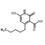 CAS#: 666727-47-5, 6-Hydroxy-2-oxo-4-pentyl-1,2-dihydro-3-pyridinecarboxylic acid