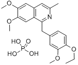 CAS#: 6670-95-7, 1-(4-Ethoxy-3-methoxybenzyl)-6,7-dimethoxy-3-methylisoquinoline phosphate