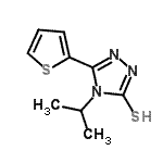 CAS 登录号：667412-77-3， 4-异丙基-5-(2-噻吩基)-4H-1,2,4-三唑-3-硫醇
