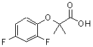 CAS 登录号：667413-00-5， 2-(2,4-二氟苯氧基)-2-甲基丙酸