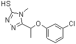 CAS#: 667414-17-7, 5-[1-(3-Chlorophenoxy)ethyl]-4-methyl-4H-1,2,4-triazole-3-thiol