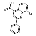 CAS#: 667436-24-0, 8-Chloro-2-(3-pyridinyl)-4-quinolinecarboxylic acid