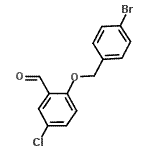 CAS#: 667436-67-1, 2-[(4-Bromobenzyl)oxy]-5-chlorobenzaldehyde