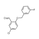 CAS 登录号：667437-25-4， 5-氯-2-[(3-氟苄基)氧基]苯甲醛