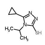 CAS#: 667437-60-7, 5-Cyclopropyl-4-isopropyl-4H-1,2,4-triazole-3-thiol